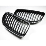 AutoTecknic Aero Stealth Black Front Grilles For BMW E91 328i - AutoTalent