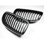AutoTecknic Aero Replacement Stealth Black Front Grilles For BMW E90 328i - AutoTalent