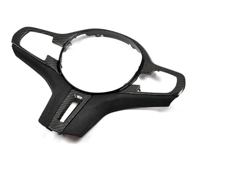 AutoTecknic Interior Carbon Alcantara Steering Wheel Trim For BMW G30 520i - AutoTalent
