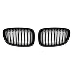 AutoTecknic Aero Glazing Black Front Grilles For BMW E91 335i - AutoTalent