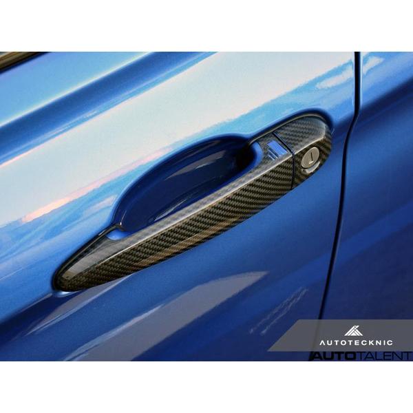 Autotecknic Dry Carbon Fiber Door Handle Trims For Bmw F20 125i - AutoTalent