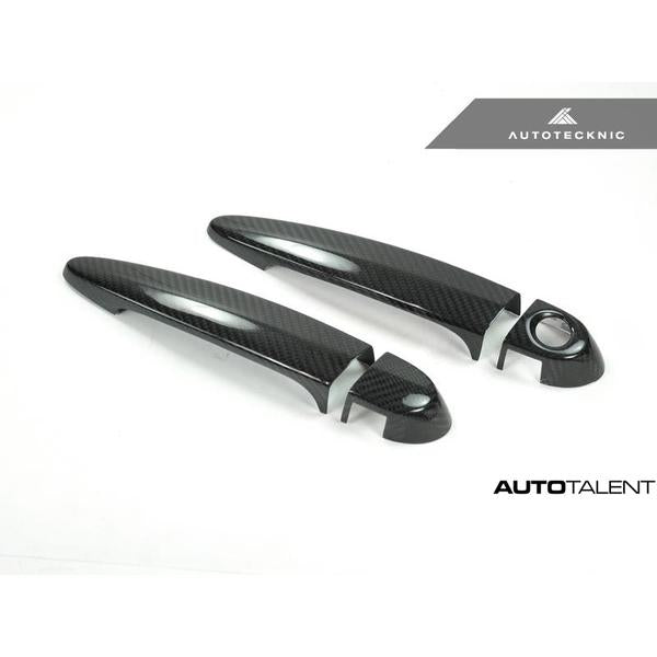Autotecknic Dry Carbon Fiber Door Handle Trims For 114i - AutoTalent 