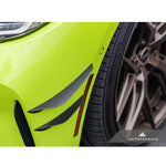 AutoTecknic Front Bumper Dry Carbon Canard Set BMW G8X M3/M4 2020-2022