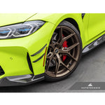 AutoTecknic Front Bumper Dry Carbon Canard Set BMW G8X M3/M4 2020-2022