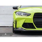 AutoTecknic Front Bumper Dry Carbon Canard Set BMW G8X M3/M4 2020-2022