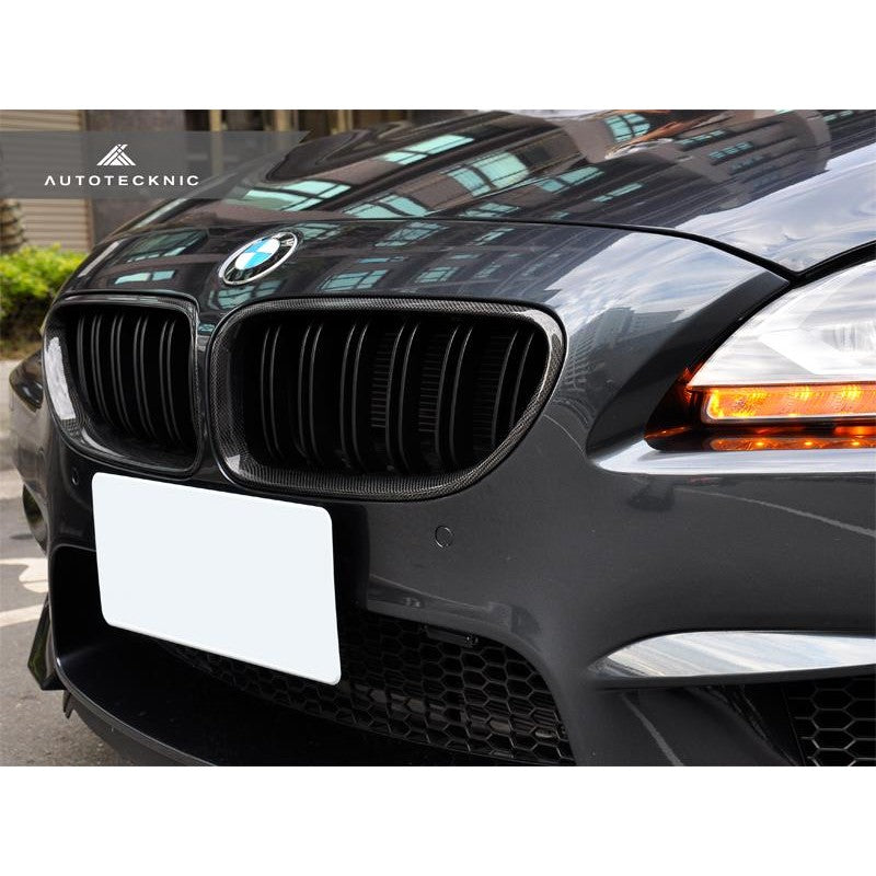 AutoTecknic Aero Replacement Dual Slats Front Grilles For BMW 6 Series F12, F13 - AutoTalent