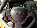 AutoTecknic Interior Steering Wheel Trim For Nissan GT-R R35 - AutoTalent