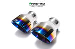ARMYTRIX Stainless Steel Valvetronic Catback Exhaust System Dual Blue Coated Tips For Audi TT MK3 8S 2015-2021