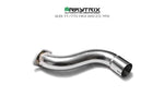 ARMYTRIX Stainless Steel Valvetronic Catback Exhaust System Quad Gold Tips For Audi TTS Quattro MK3 8S 2.0 TFSI 2015-2021