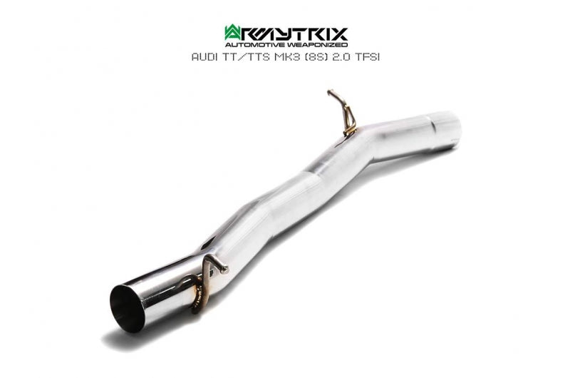 ARMYTRIX Stainless Steel Valvetronic Catback Exhaust System Quad Blue Coated Tips For Audi TTS Quattro MK3 8S 2.0 TFSI 2015-2021