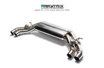 ARMYTRIX Stainless Steel Valvetronic Catback Exhaust System Quad Matte Black Tips For Audi TTS Quattro MK3 8S 2.0 TFSI 2015-2021
