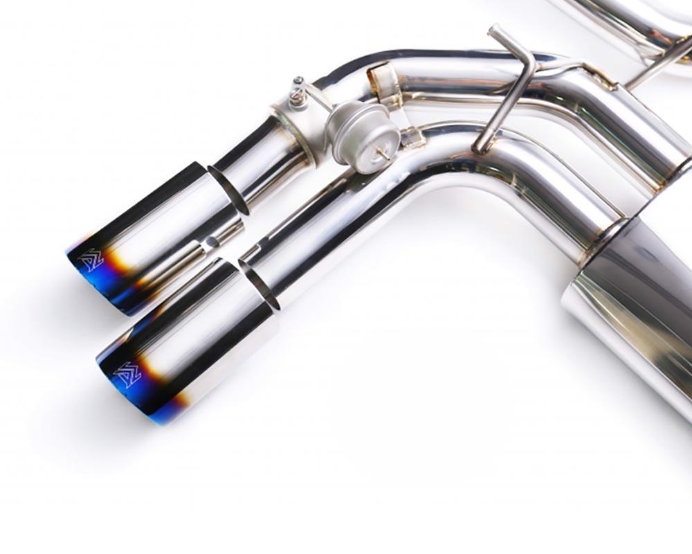 ARMYTRIX Stainless Steel Valvetronic Exhaust System Dual Blue Coated Tips For Audi A3 Sportback 8V 2013-2021