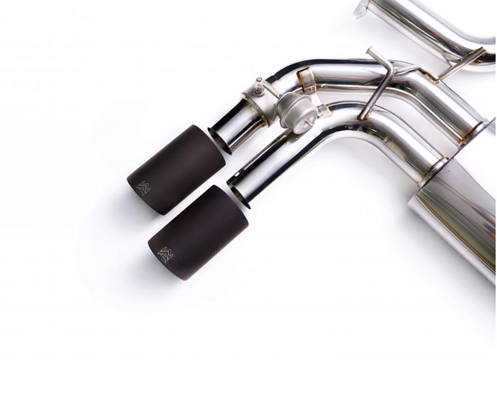 ARMYTRIX Stainless Steel Valvetronic Exhaust System Dual Matte Black Tips For Audi A3 Sportback 8V 2013-2021