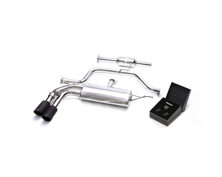 ARMYTRIX Stainless Steel Valvetronic Exhaust System Dual Matte Black Tips For Audi A3 Sportback 8V 2013-2021