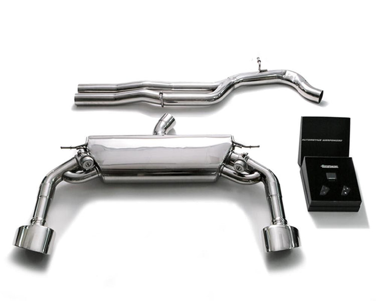 ARMYTRIX Stainless Steel Valvetronic Catback Exhaust System Dual Chrome Silver Tips For Audi RS3 8V 2.5L Turbo Sedan 2017-2021