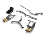 ARMYTRIX Stainless Steel Valvetronic Catback Exhaust System Quad Gold Tips For Audi A4 Quattro 2.0 TFSI 4WD 2016-2021