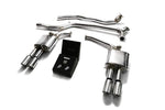 ARMYTRIX Stainless Steel Valvetronic Catback Exhaust System Quad Chrome Silver Tips For Audi A5 | A5 Quattro 2005-2015