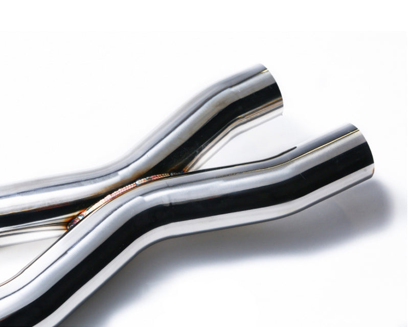 ARMYTRIX Stainless Steel Valvetronic Catback Exhaust System Quad Matte Coated Tips For Audi A6 | A7 C7 3.0 TFSI V6 2011-2021