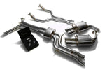 ARMYTRIX Stainless Steel Valvetronic Catback Exhaust System Quad Chrome Coated Tips For Audi A6 | A7 C7 3.0 TFSI V6 2011-2021