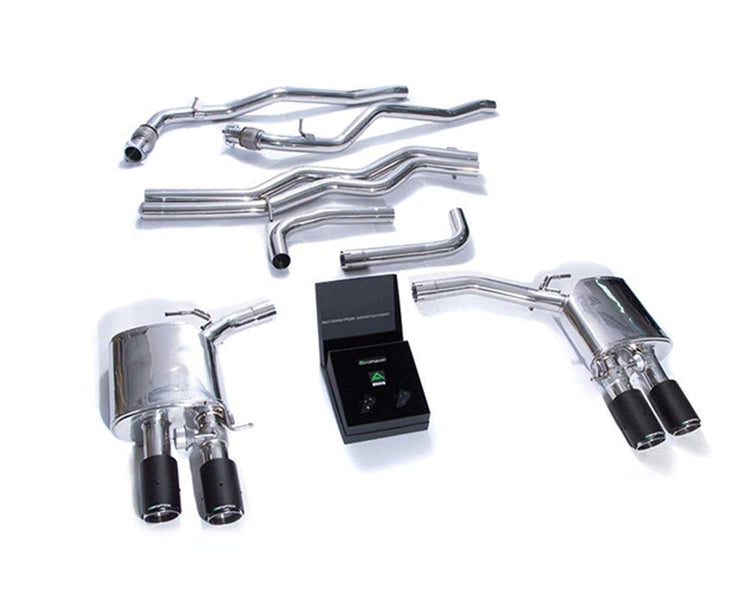 ARMYTRIX Stainless Steel Valvetronic Exhaust System w/Quad Carbon Tips For Audi A7 C8 2018+