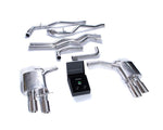 ARMYTRIX Stainless Steel Valvetronic Exhaust System w/Quad Chrome Silver For Audi A7 C8 2018+