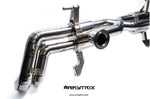 ARMYTRIX Titanium Valvetronic Catback Exhaust System Dual Carbon Tips For Audi R8 V10 MKI 2009-2012