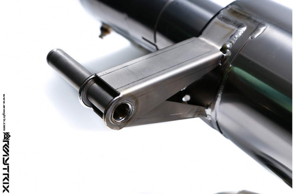 ARMYTRIX Titanium Valvetronic Catback Exhaust System Dual Carbon Tips For Audi R8 V10 MKI 2009-2012