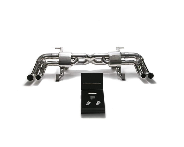 ARMYTRIX Stainless Steel Valvetronic Exhaust System Dual Carbon Tips For Audi R8 V10 MK1 Coupe | Spider 2009-2012