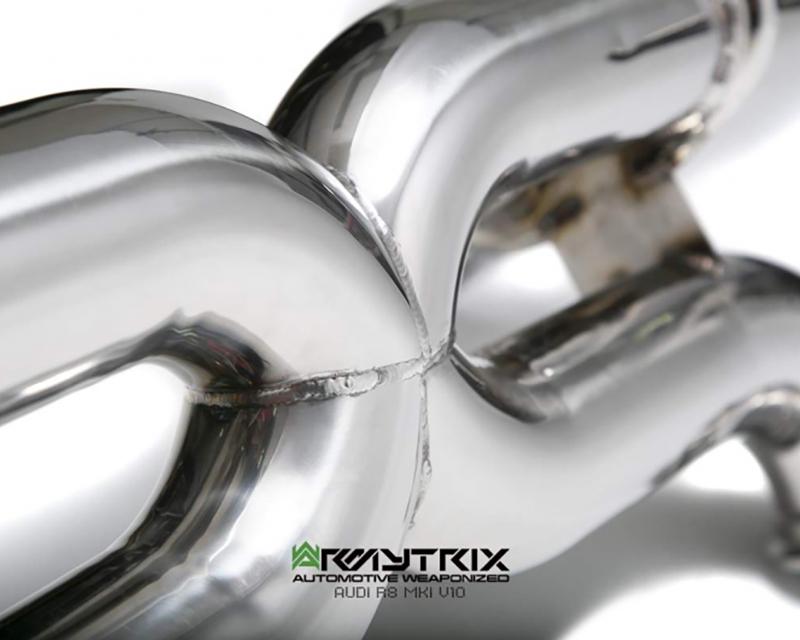 ARMYTRIX Stainless Steel Valvetronic Exhaust System Dual Carbon Tips For Audi R8 V10 MK1 Coupe | Spider 2009-2012