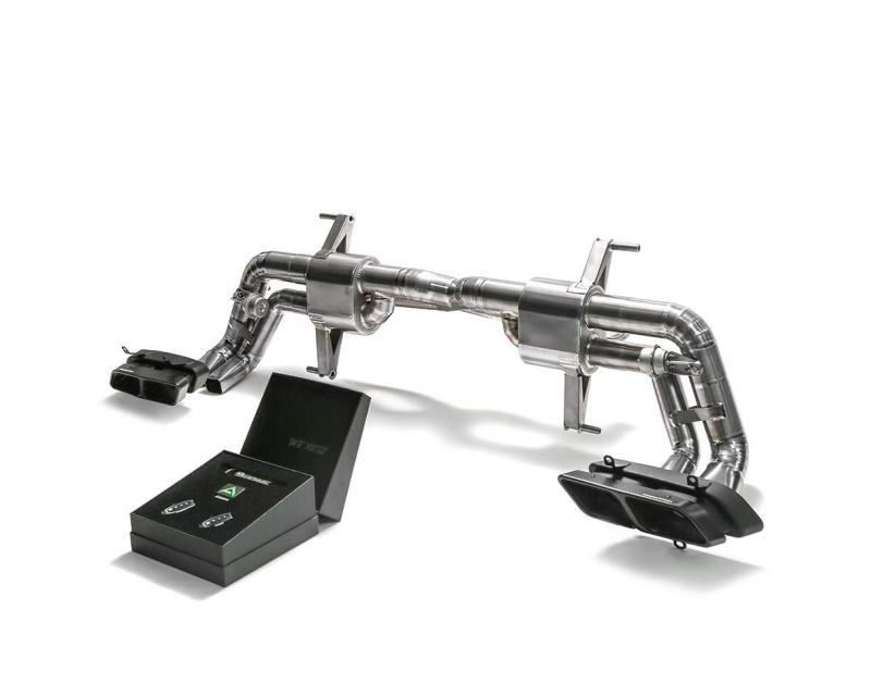 ARMYTRIX Titanium Valvetronic Exhaust System Dual Carbon Tips For Audi R8 V10 5.2L FSI 2016-2021