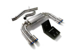 ARMYTRIX Stainless Steel Valvetronic Catback Exhaust System Quad Blue Coated Tips For Audi S3 8V Sportback 2013-2021