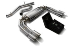 ARMYTRIX Stainless Steel Valvetronic Catback Exhaust System Quad Chrome Silver Tips For Audi S3 8V Sportback 2013-2021