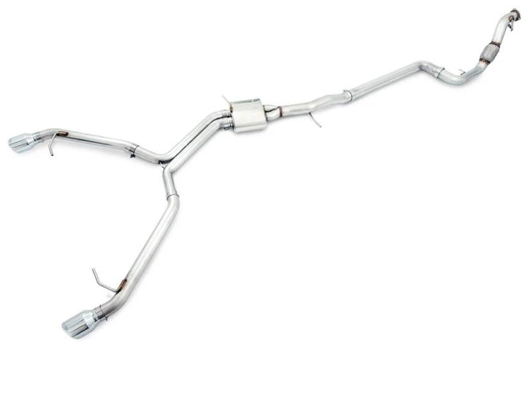 AWE Tuning B9 A5 Track Edition Exhaust, Dual Outlet - Chrome Silver Tips (includes DP) - autotalent