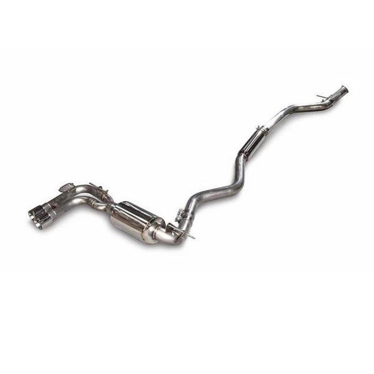 AWE Tuning BMW F3X 28i / 30i Touring Edition Axle-back Exhaust, Single Side - Chrome Silver Tips (80mm) - autotalent