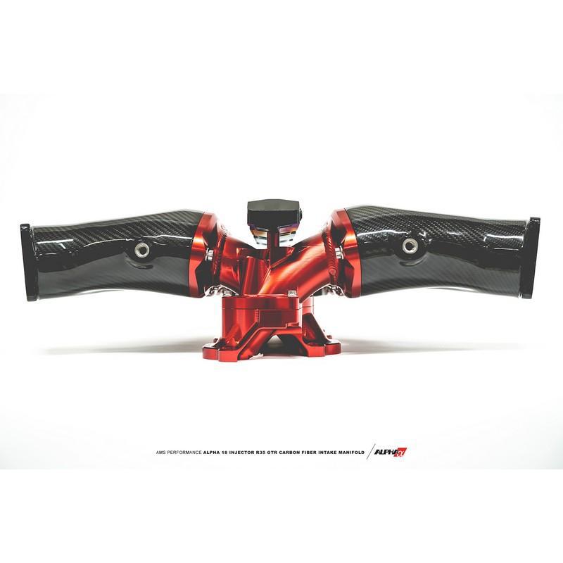 AMS Performance Alpha Carbon Intake Manifold with Fuel Rail For Nissan R35 - AutoTalent
