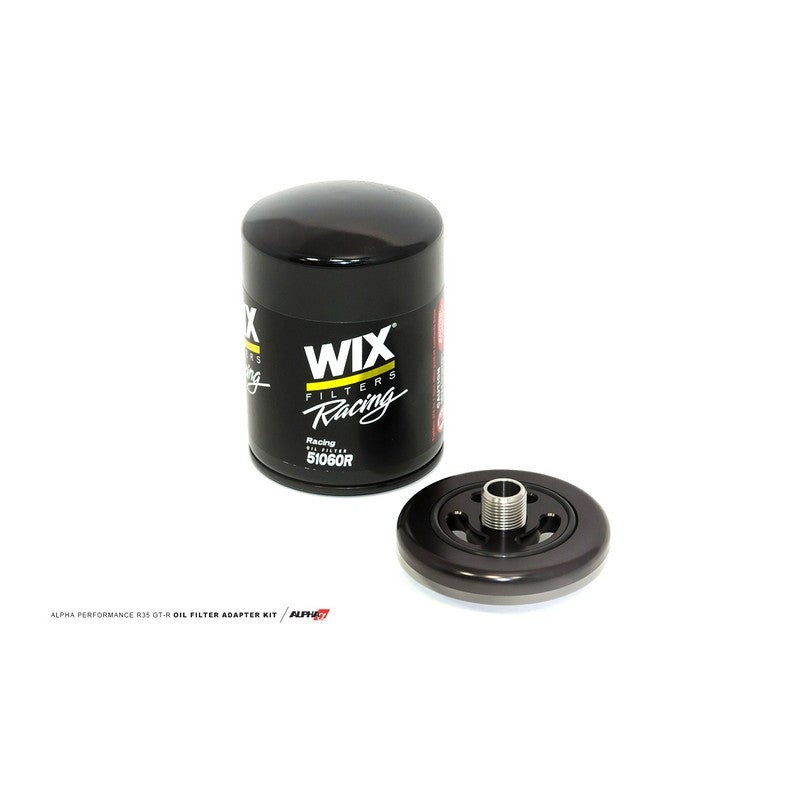 AMS Performance Alpha Billet Oil Filter Adapter For Nissan GT-R R35 - AutoTalent