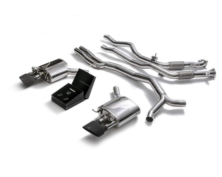 ARMYTRIX Stainless Steel Valvetronic Sport Catback Exhaust System w/Dual Matte Black Tips For Audi RS4 | RS5 B9 2D 2.9 V6 Turbo 2017-2021