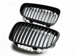 AutoTecknic Aero Stealth Black Front Grilles For BMW E82 135i - AutoTalent