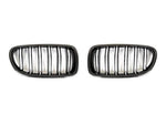 AutoTecknic Aero Carbon Fiber Dual Slats Front Grilles For BMW F10 520i - AutoTalent