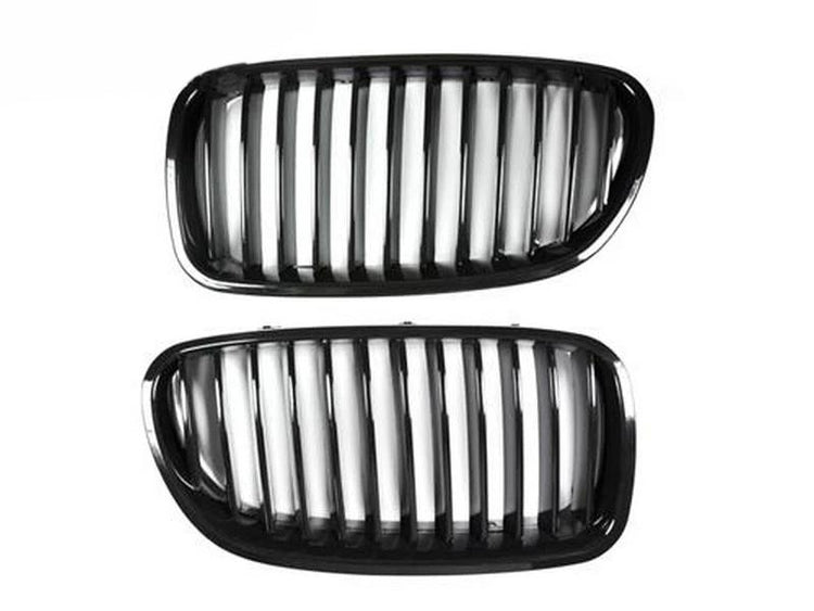 AutoTecknic Aero Glazing Black Front Grilles For BMW F11 528i - AutoTalent