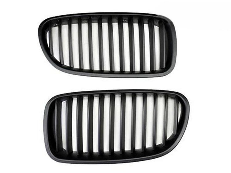 AutoTecknic Aero Stealth Black Front Grilles For BMW 550i - AutoTalent