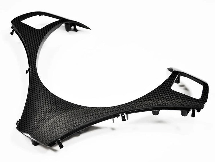 AutoTecknic Interiors Carbon Fiber Steering Wheel Trim For BMW E93 328i - AutoTalent