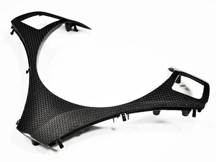 AutoTecknic Interiors Carbon Fiber Steering Wheel Trim For BMW E90 335d - AutoTalent
