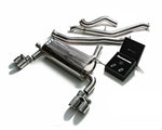 ARMYTRIX Stainless Steel Valvetronic Catback Exhaust System Quad Chrome Silver Tips For BMW 328i GT F34 2013-2015