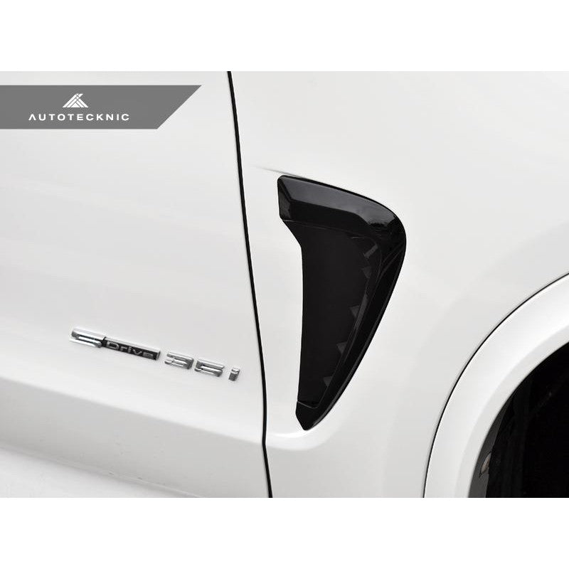 AutoTecknic Aero Replacement Glazing Black Fender Trims For BMW X5, F85 X5 M - AutoTalent