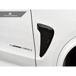 AutoTecknic Aero Replacement Glazing Black Fender Trims For BMW X5, F85 X5 M - AutoTalent