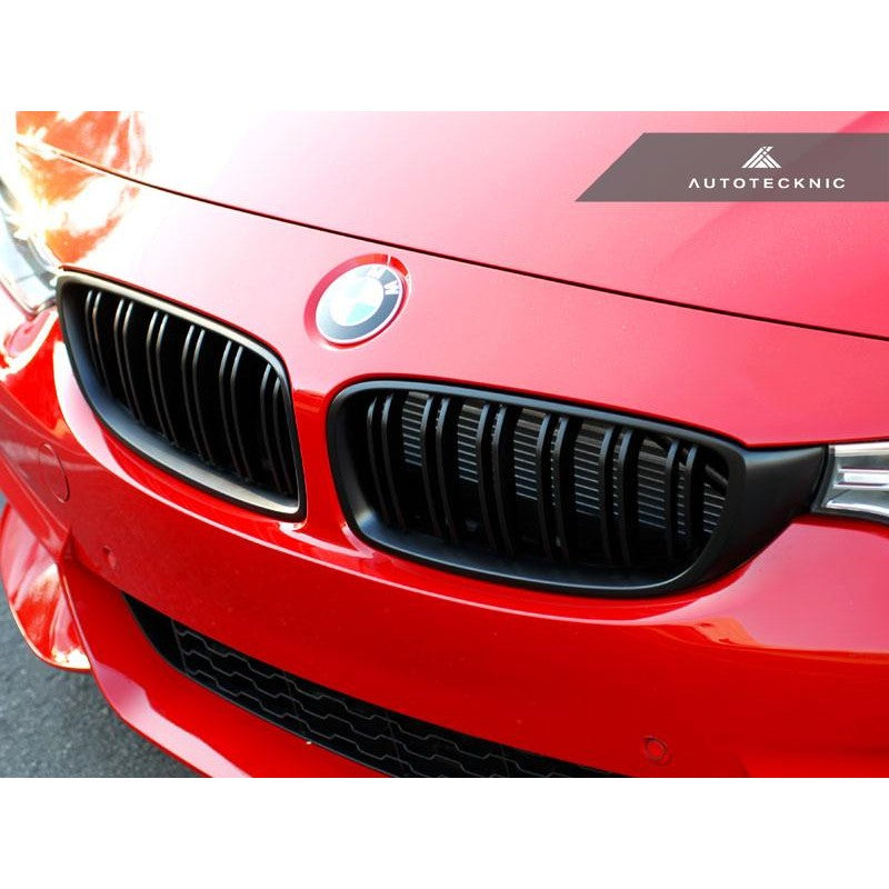 AutoTecknic Aero Stealth Dual Slats Front Grilles For BMW F80 M3 - AutoTalent