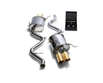 ARMYTRIX Stainless Steel Valvetronic Catback Exhaust System Quad Gold Tips For BMW M3 E9x 2008-2013