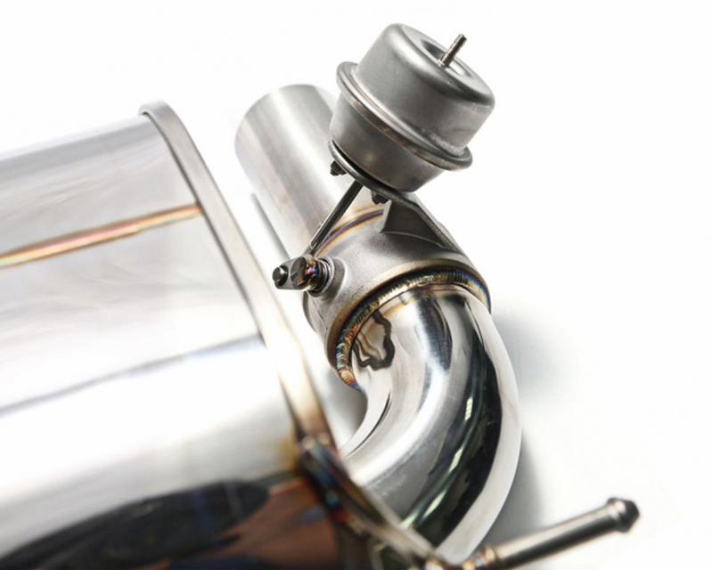 ARMYTRIX Stainless Steel Valvetronic Catback Exhaust System w/Race Downpipe | Quad Chrome Silver Tips For BMW 3-Series | 4-Series F3x 2012-2015