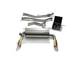 ARMYTRIX Stainless Steel Valvetronic Catback Exhaust Dual Gold Tips For BMW 335i | 435i F3x 2012-2015